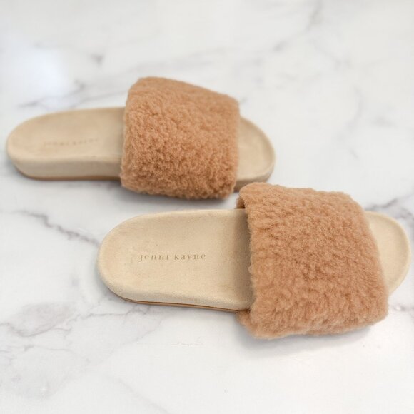 NWOT Jenni Kayne Shearling Slide Sandals Size 39 - Picture 10 of 11